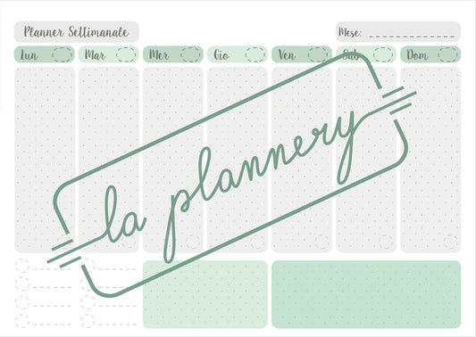 Planner Settimanale - DIGITALE