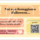 Cartello No Halloween