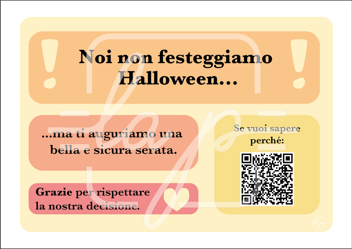 Cartello No Halloween